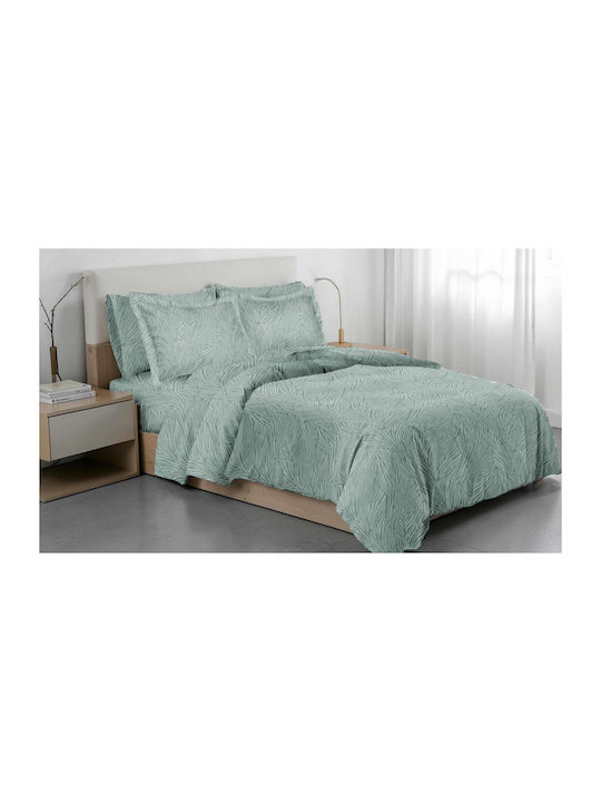 Linea Home 261 Σετ Σεντόνι με 1 Μαξιλαροθήκη Μονό 160x260εκ. Πετρολ (3τμχ)