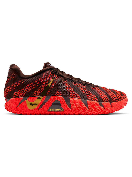 Nike Ja 3 Lunar New Year Basketball Shoes Light Chocolate Metallic Gold Silt Red Nike Ja 3 Lunar New Year Basketball Shoes Light Chocolate Metallic Gold Silt Red