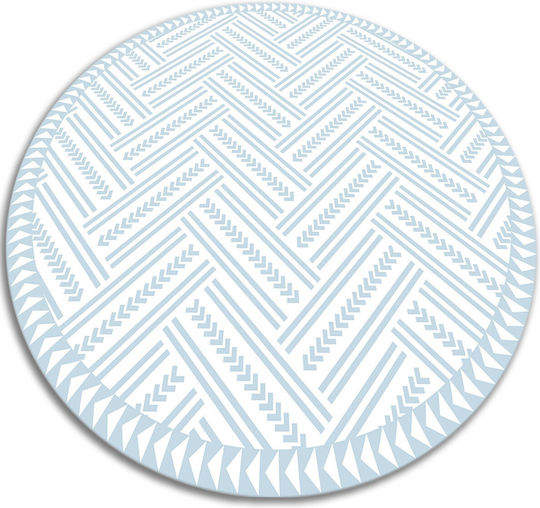 Tulup Round Kitchen Mat Blue 120cm
