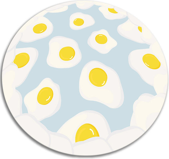 Tulup Round Kitchen Mat Blue 120cm