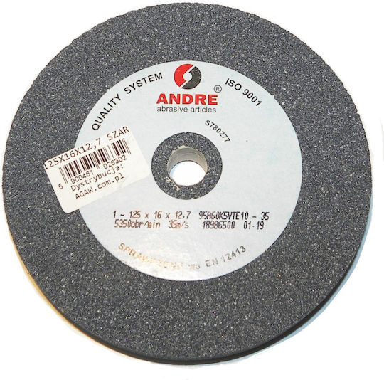Andre Sciernica Flat 125mm X 16mm X 12.7mm 95a60k5vte10-35 Gray Type 1