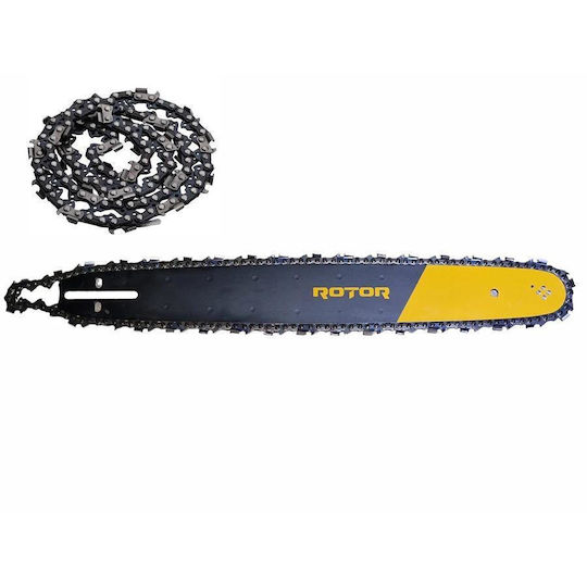 Rotor Kettensäge Kettenblatt Ketten Set 2 Ketten 3/8 Schritt 57 Antriebsglieder 28 Zähne 40 cm Führungsschiene