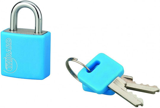Thirard Aluminum Padlock Brass With Key 20mm Blue