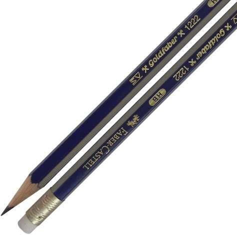 Creion Faber Castell Gold 1221 Cu Gumă HB 12 Bucăți 116800