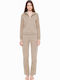 Damen Jogginghosen Beiges Set