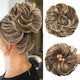 Synthetic Hair Synthetic Clip-in Bun Ponytail Wavy Brown Blonde