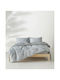 Kentia Solaya 22 Set Bed Sheets King Size 270x270cm Grey (4pcs)