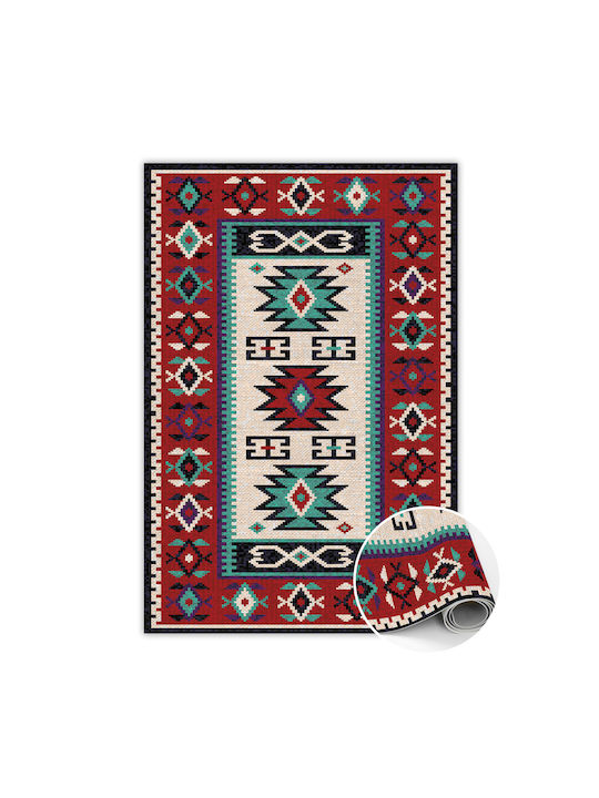 Tulup Rectangular Kitchen Mat Red 140x210cm
