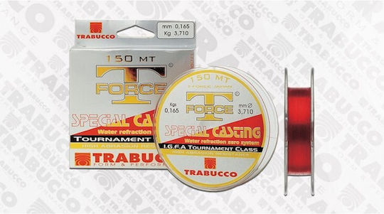 Fishing Line Trabucco T-Force Special Casting 300m Colour Red Size 0.255