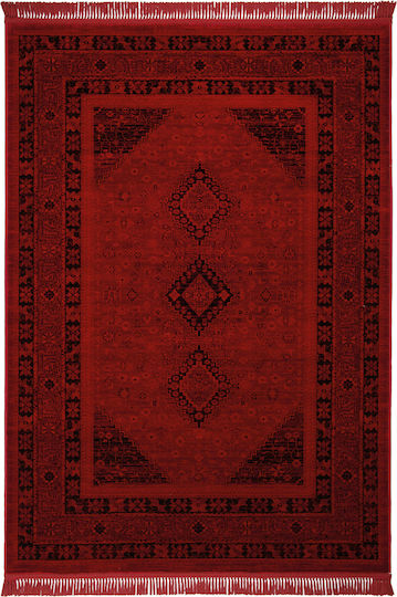 Biokarpet Mauri 01991a Burgundischer Wohnzimmer Teppich 80x150