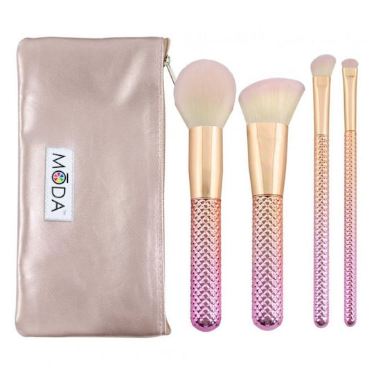 Royal & Langnickel Make Up Brushes & Sponges Set for Powder with Synthetic Bristle 5 Pieces