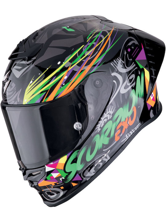 Scorpion R1 EVO II Air Savage Black/Green/Orang...