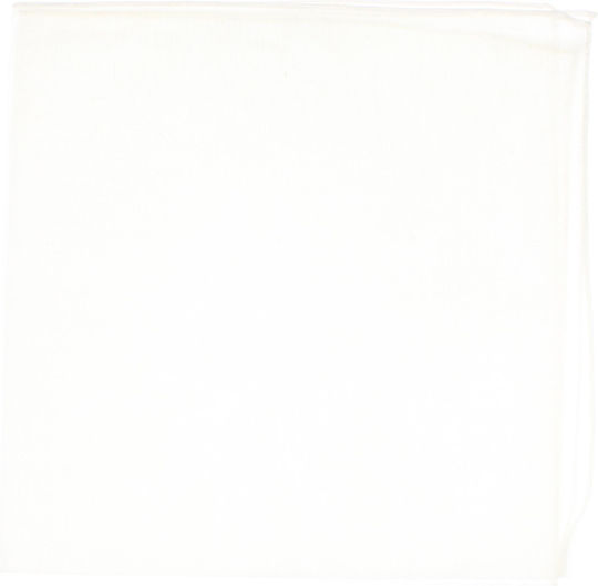 Cotton Bandana Size 55 X 55 Cm Buticcochet Solid Color White Es2233