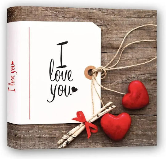 Photo Album I Love You Hearts Valentine A 24x24cm 60 Pages Cardboard with Rice Paper Saint Valentine