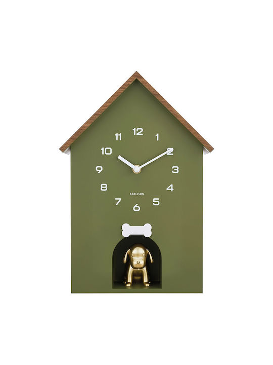 Karlsson Wall Clock Green 26.5x11.5cm