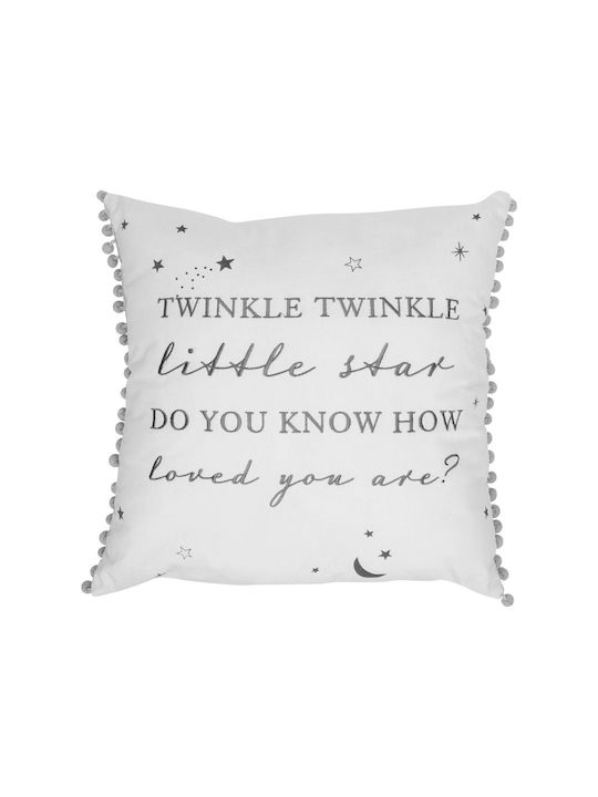 Διακοσμητικό Μαξιλάρι Λινό Twinkle Twinkle 43x43 Bambino