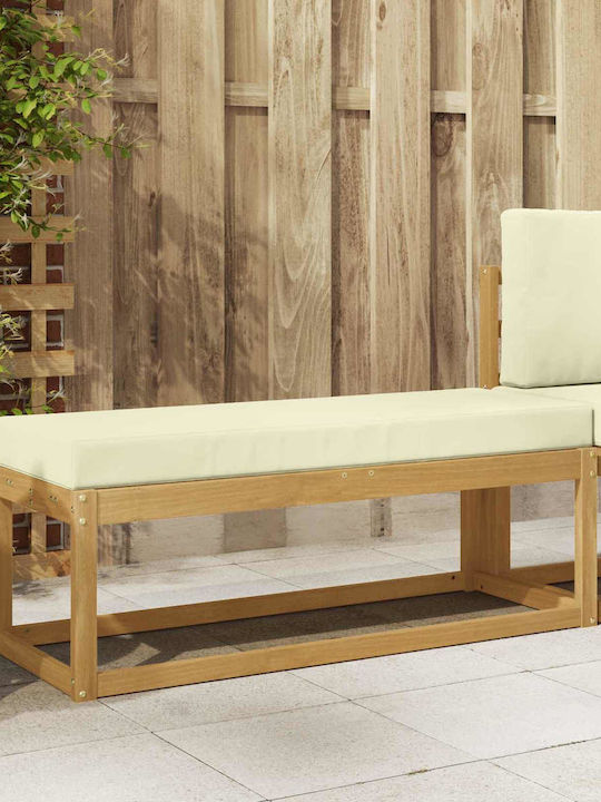 Bancă De Exterior Din Lemn Cu Perne 115x43x45cm