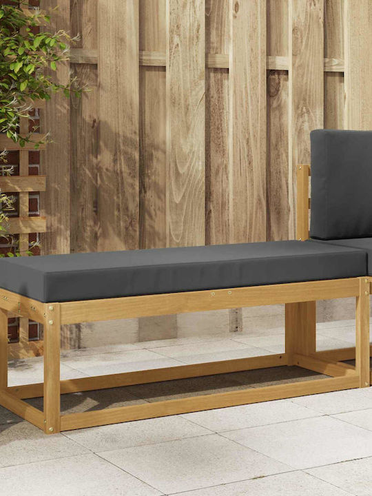 Bancă De Exterior Din Lemn Cu Perne 115x43x45cm