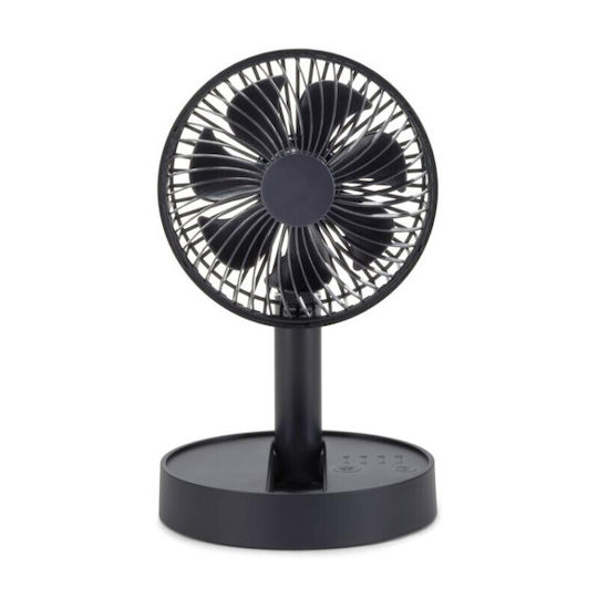 Ventilator De Birou Reîncărcabil Livoo Dom510n 4 Viteze Diametru 15 Cm Baterie 1800 Mah Autonomie 11 Ore Bază Antiderapantă
