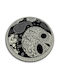Tulup Non-Slip Round Black Rug Φ60cm