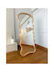 SteweHome Oval Mirror with Wooden Frame 180x80cm