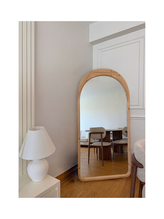 SteweHome SteweHome Boden- oder Standspiegel Oval mit Holzrahmen 180x80cm
