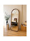 SteweHome Oval Mirror with Wooden Frame 180x70cm