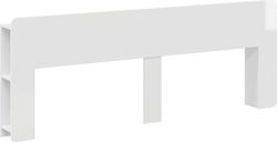 vidaXL Κεφαλάρι Κρεβατιού Ξύλινο Λευκό 215x80cm