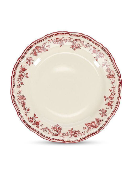 Salt & Pepper Serving Plate Desert Porcelain White with Diameter 21.5cm