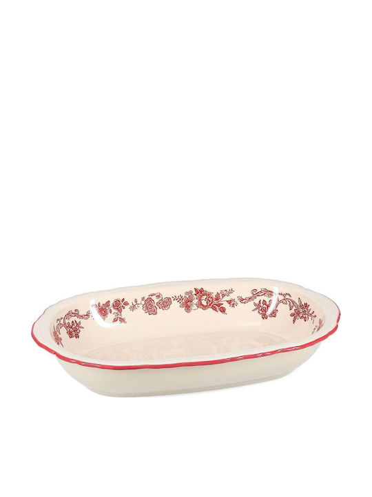 Salt & Pepper Deep Oval Serving Plate Porcelain White 31.5x21cm