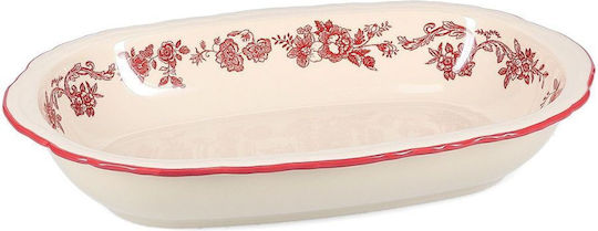Salt & Pepper Deep Oval Serving Plate Porcelain White 31.5x21cm
