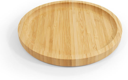 Origin Outdoors Shallow Plastic Brown Serving Plate with Diameter 20cm