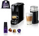 Krups Essenza Mini C Coffee Machine for Nespresso Capsules 19bar Pressure with Milk Frother Brown