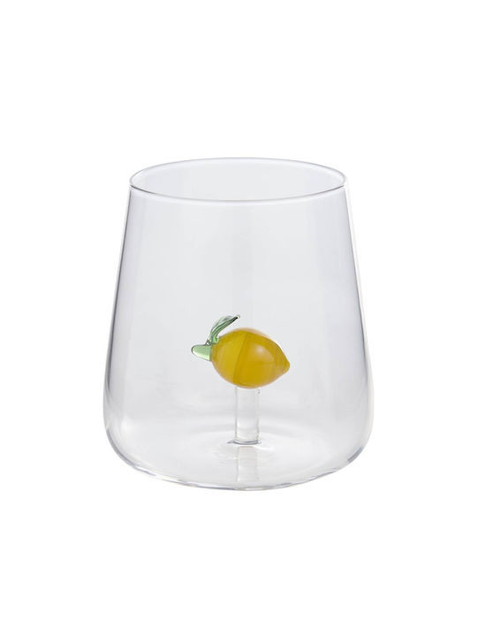 Butlers Wasserbrille aus Glas in Gelber Farbe