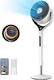 Dreo TurboPoly 565S Ventilator Sockel 36W mit Fernbedienung Weiß