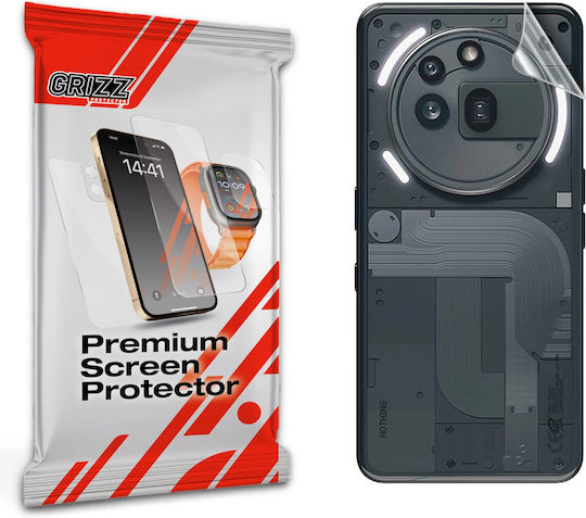 Grizzglass Satinskin Back Protection Film Compatible Nothing Phone 3a Pro Transparent