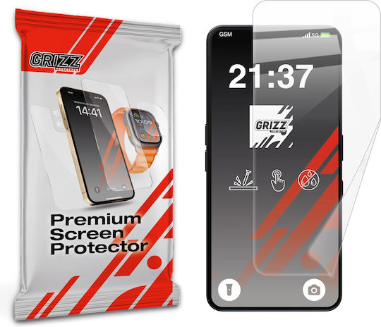 Grizzglass Ceramicfilm Protective Film Compatible Nothing Phone 3a Pro Transparent
