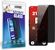Grizzglass Secretglass Privacy Tempered Glass Screen Protector Compatible Nothing Phone 3a Pro Black
