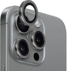 Full Glue Sticlă de Protecție pentru Camera Spate Ramă Metalică Apple I Phone 15 Pro Pro Max Gri Full Glue Sticlă de Protecție pentru Camera Spate Ramă Metalică Apple I Phone 15 Pro Pro Max Gri