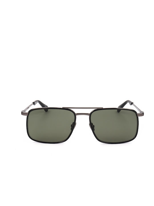 Sandro Unisex Γυαλιά Ηλίου με Μαύρο Σκελετό και Πράσινο Φακό