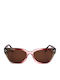 Sandro Unisex Sunglasses With Pink Frame And Brown Lens