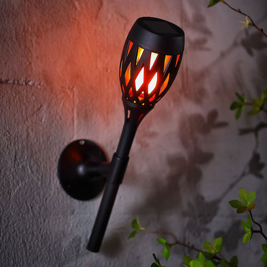 Lampă Solară Suspendată Tip Torță cu Lumină Albă Caldă IP44 14.5x14.5x13.5cm