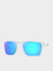 Oakley Men's Sunglasses with White Frame and Transparent Mirror Lens OO9448-04