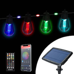 Set 15 Hanging Solar Lights Garland 3W
