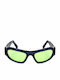 GCDS Unisex Sunglasses With Blue Frame And Green Lens GD0045