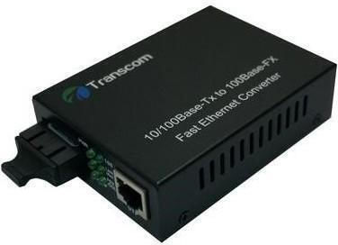 Medienkonverter 10/100m 1310/1550nm Wdm Typ A Singlemode 25km Sc Anschluss Transcom