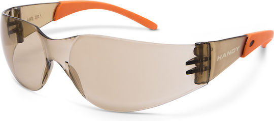 Professional Amber Protective Glasses Uv Protection Anti-scratch Lenses En166 Standard