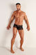 WOH Men's Sexy Black Boxer