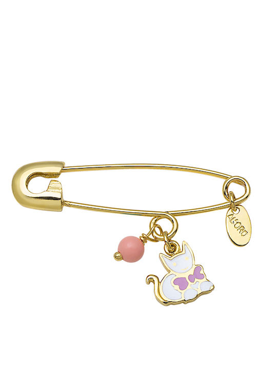 Kinder Sicherheitsnadel-Anhänger aus 14K Gold für Mädchen