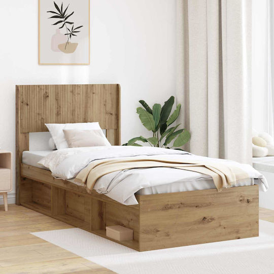 vidaXL Kopfstützen Für Betten Hölzernes Braune 82x100cm